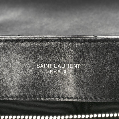Saint Laurent Calfskin Y Quilted Monogram Small Loulou Chain Satchel Black 6 of 10