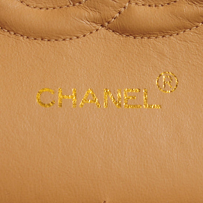 Chanel Lambskin Quilted Medium Double Flap Beige 6 of 9