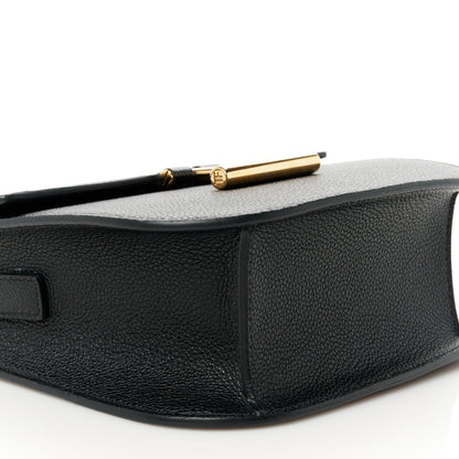 Tom Ford Grained Calfskin Mini T Clasp Tara Crossbody Bag Black 8 of 9
