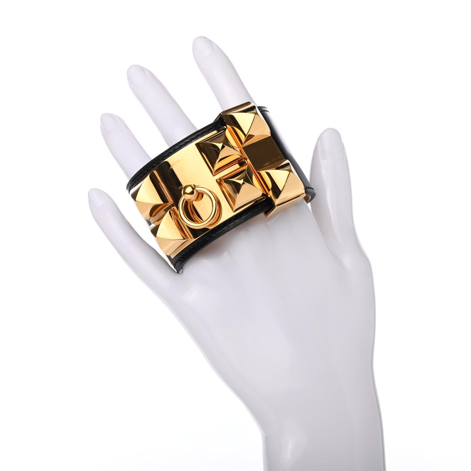 Hermes Box Collier De Chien CDC Bracelet S Black 3 of 7