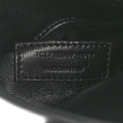 Saint Laurent Calfskin Crocodile Embossed Paris Mini Toy Shopper Tote Black 7 of 13