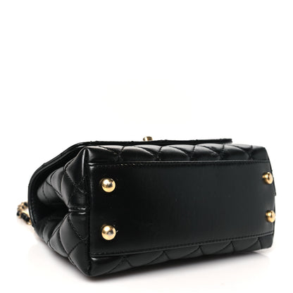 Chanel Calfskin Quilted Extra Mini Coco Handle Flap Black 4 of 11