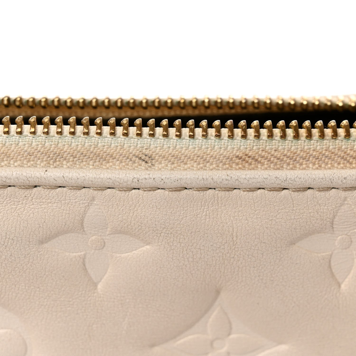 Louis Vuitton Lambskin Embossed Monogram Coussin PM Beige Cream 12 of 12