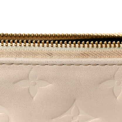 Louis Vuitton Lambskin Embossed Monogram Coussin PM Beige Cream 12 of 12