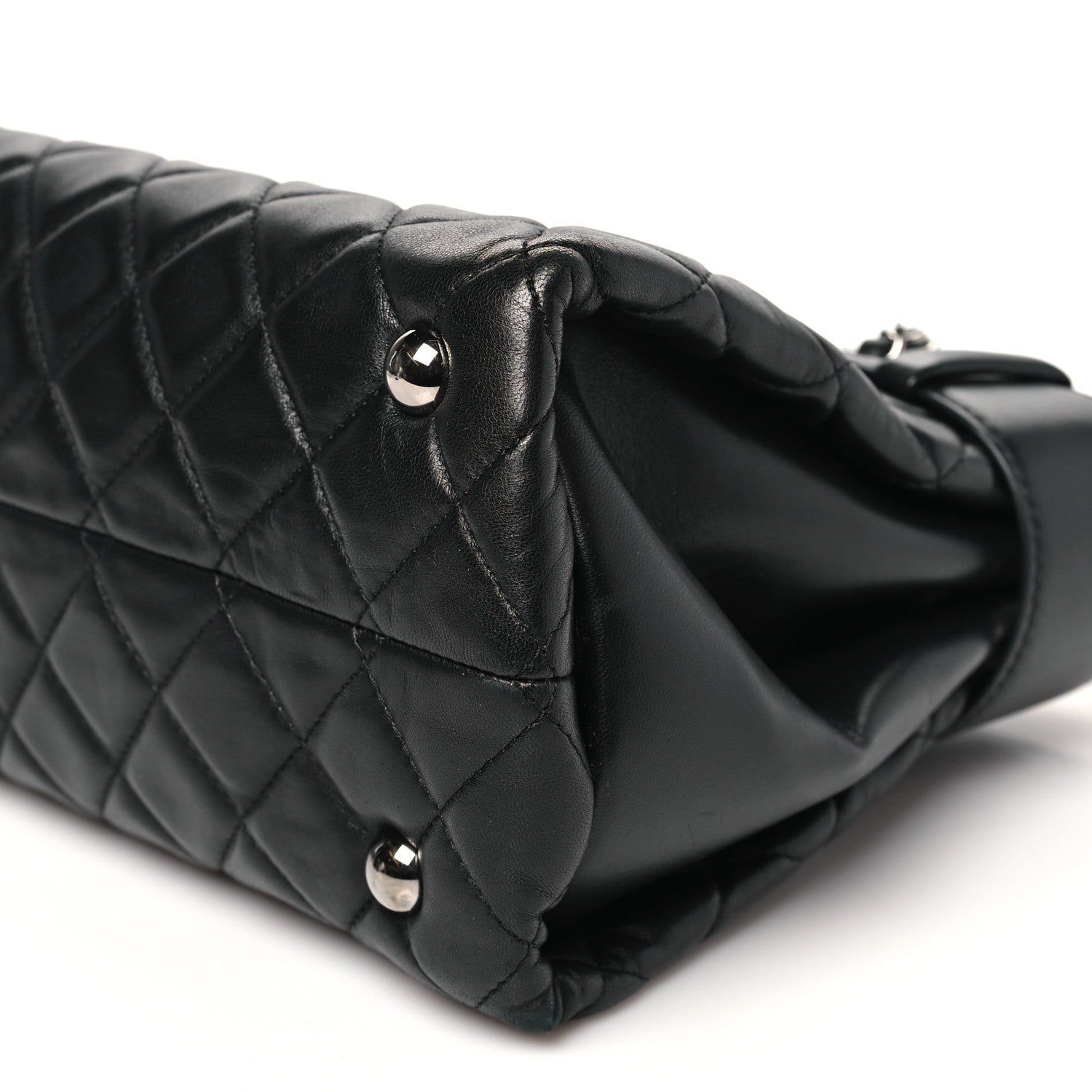 Chanel Lambskin Quilted Small Coco Loop Tote Black 10 of 10
