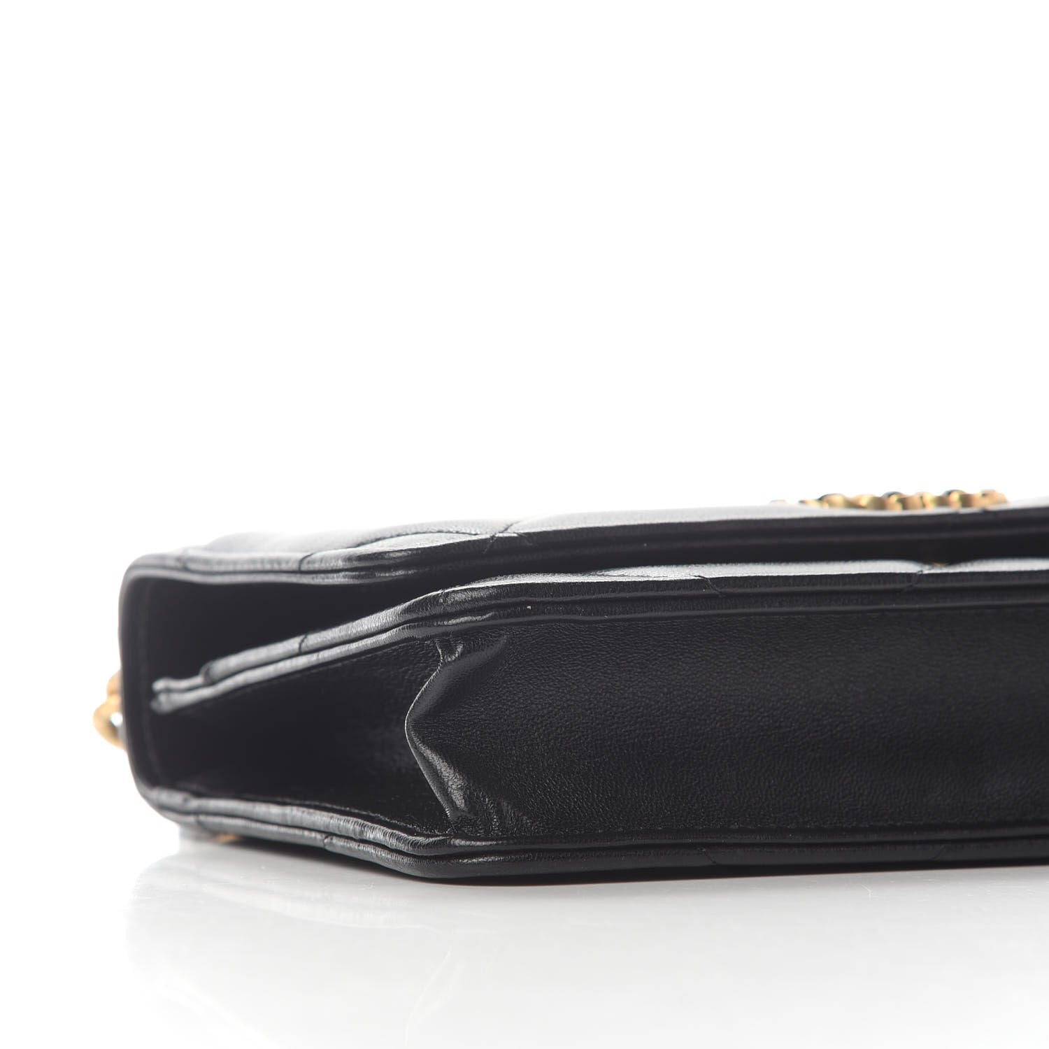 Chanel Lambskin Quilted Chanel 19 Wallet On Chain WOC Black 8 of 10