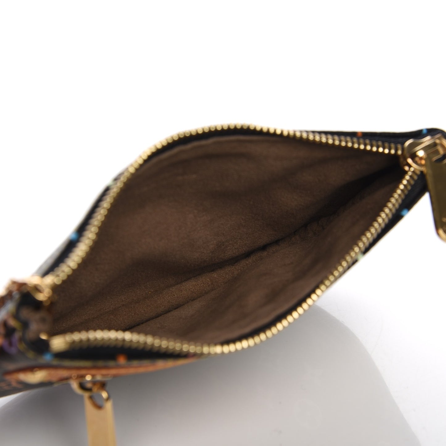 Monogram Multicolor Pochette Plate MM Black