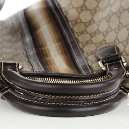 Gucci GG Plus Monogram Web Medium Joy Boston Dark Brown 8 of 8