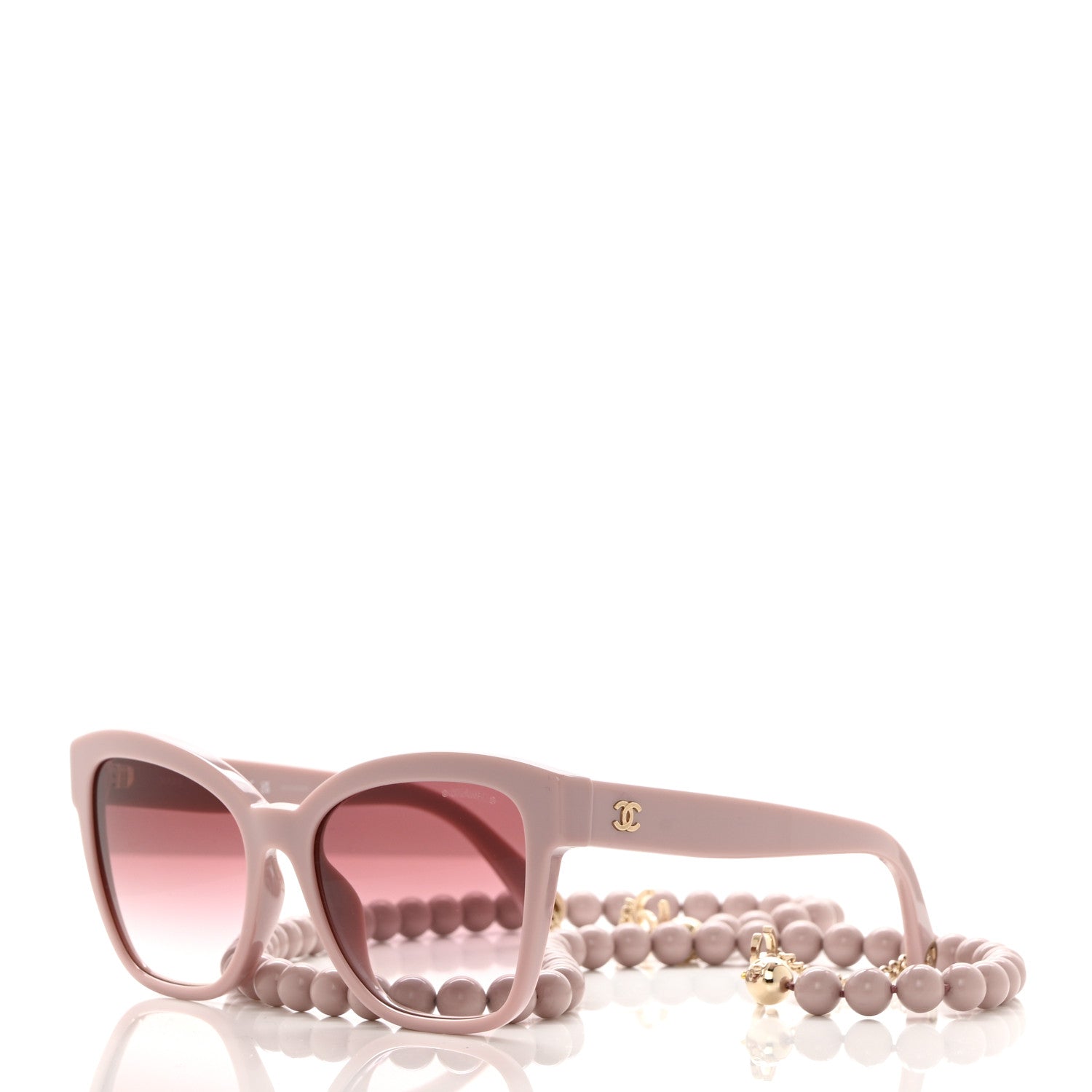 Chanel Acetate Chain Square Sunglasses 5487-A Pink 2 of 9