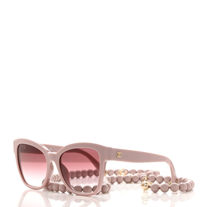 Chanel Acetate Chain Square Sunglasses 5487-A Pink 2 of 9