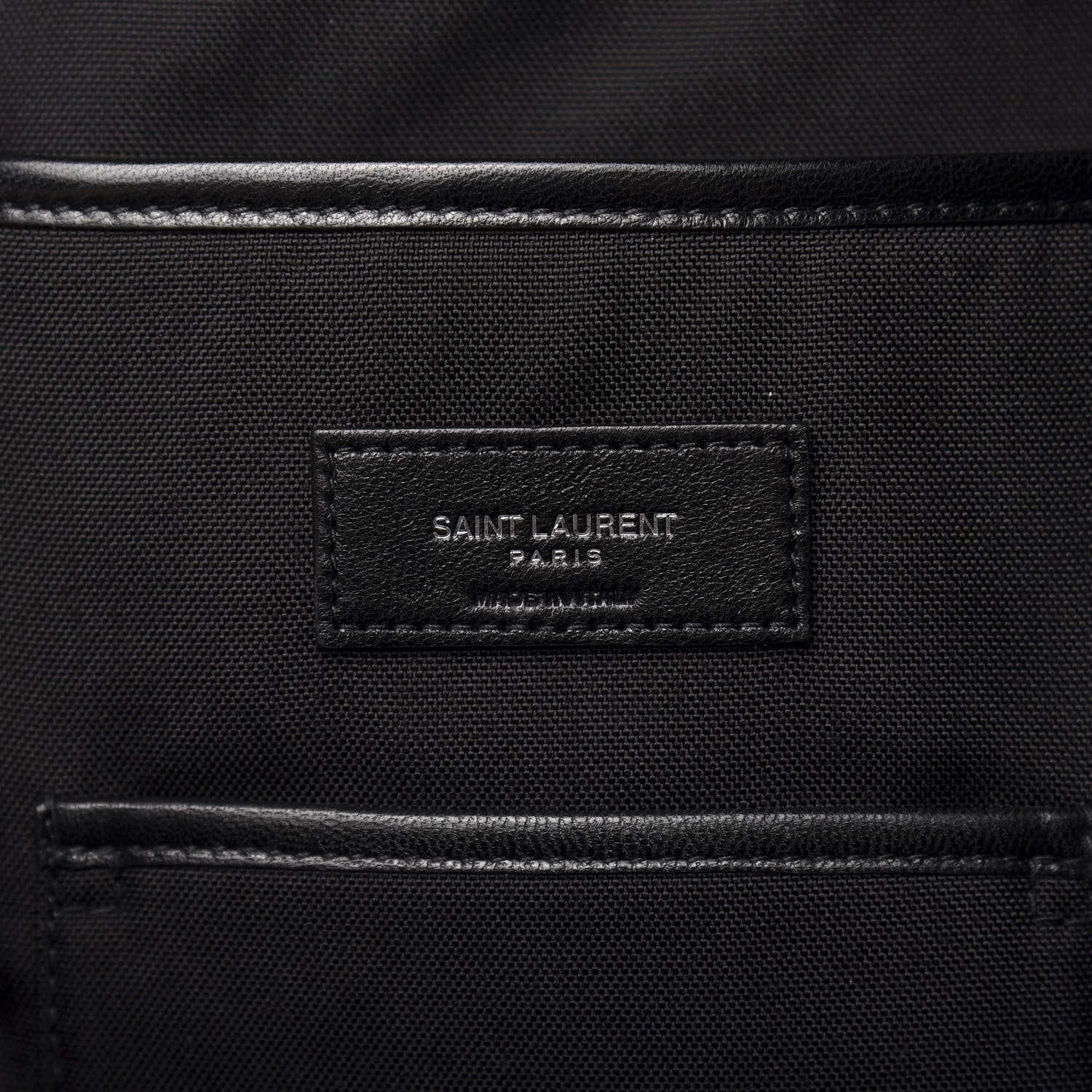 Saint Laurent Wool Tartan City Backpack Red Black 7 of 10