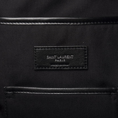 Saint Laurent Wool Tartan City Backpack Red Black 7 of 10