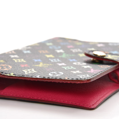 Louis Vuitton Monogram Multicolor Small Ring Agenda Cover Black Grenade 7 of 9