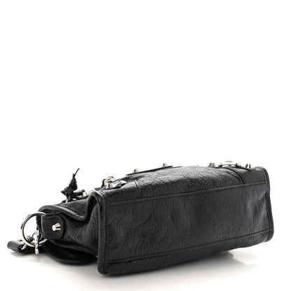 Balenciaga Agneau Classic Silver Hardware Mini City Black 4 of 11
