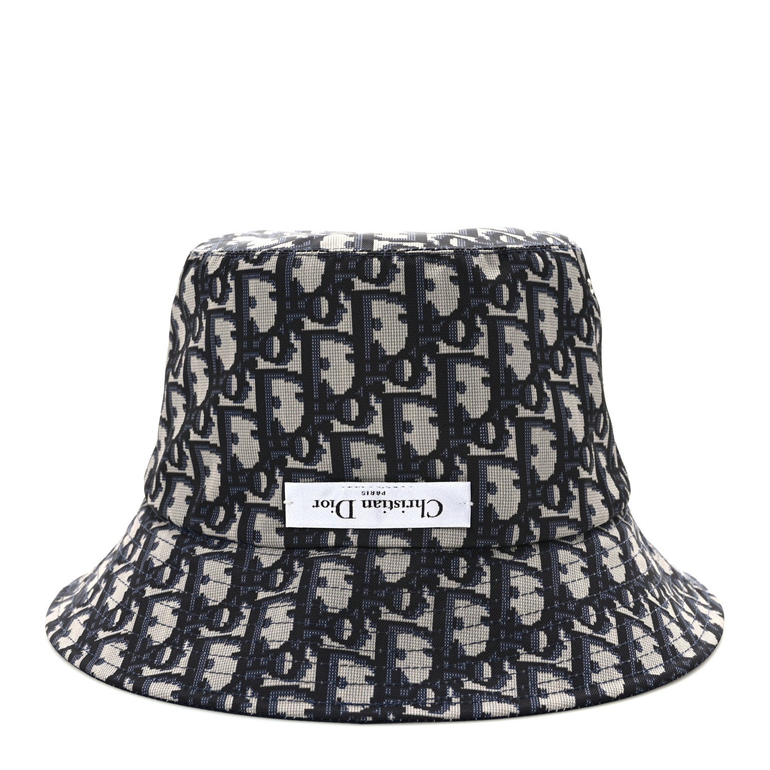 Christian Dior Oblique Reversible Teddy-D Brim Bucket Hat 57 Blue 11 of 13