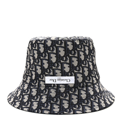 Christian Dior Oblique Reversible Teddy-D Brim Bucket Hat 57 Blue 11 of 13
