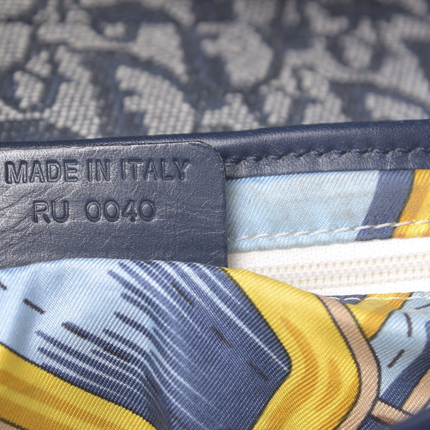 Monogram Saddle Bag Blue