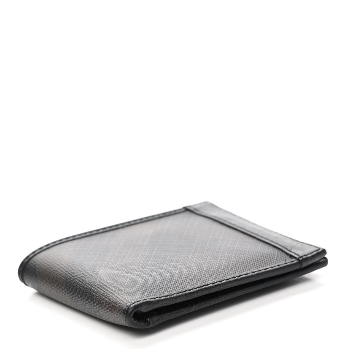 Smoked Check Hipfold Bi-Fold Wallet Charcoal