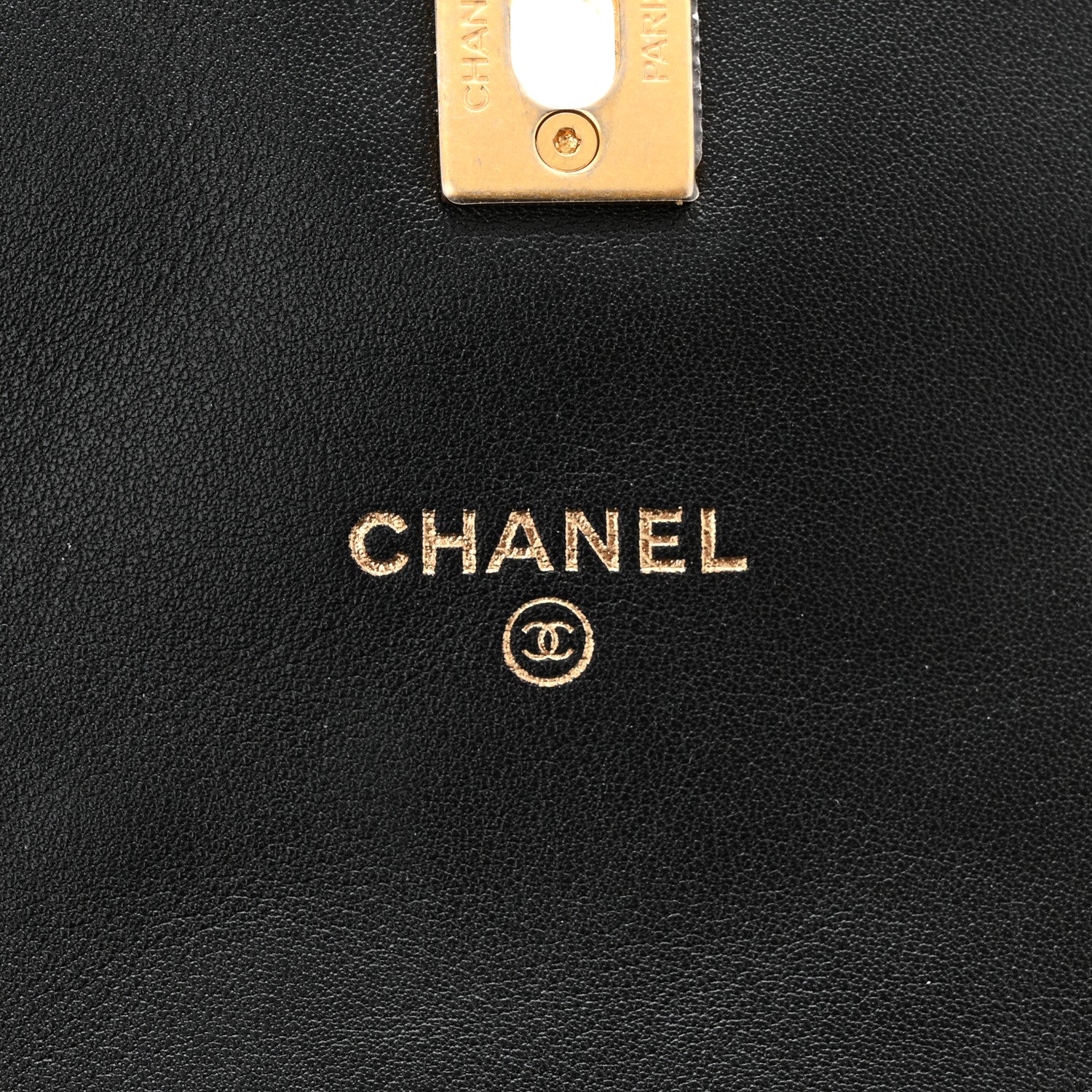 Chanel Calfskin Quilted Mini Coco Mail Clutch with Chain Black 6 of 12
