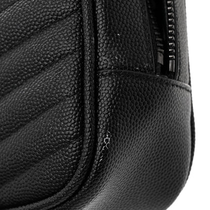 Saint Laurent Grain De Poudre Matelasse Monochrome Monogram Mini Lou Camera Bag Black 12 of 12
