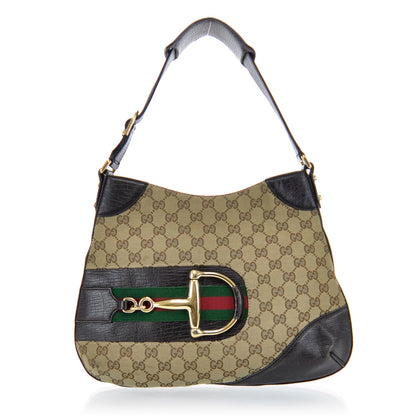 Gucci Monogram Hasler Shoulder Bag Ebony 1 of 10