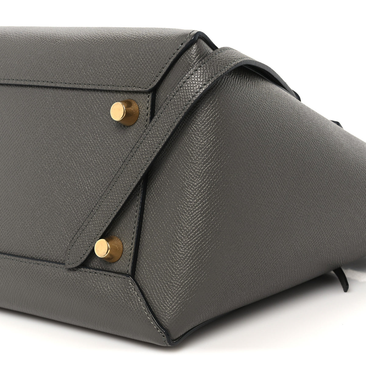 Grained Calfskin Mini Belt Bag Grey