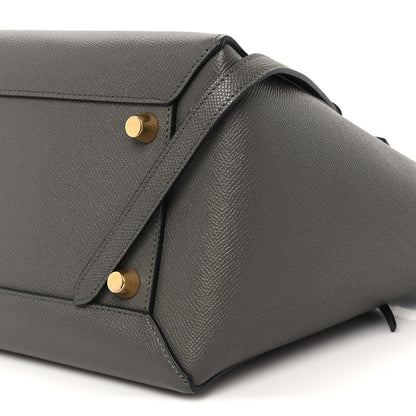 Celine Grained Calfskin Mini Belt Bag Grey 10 of 10