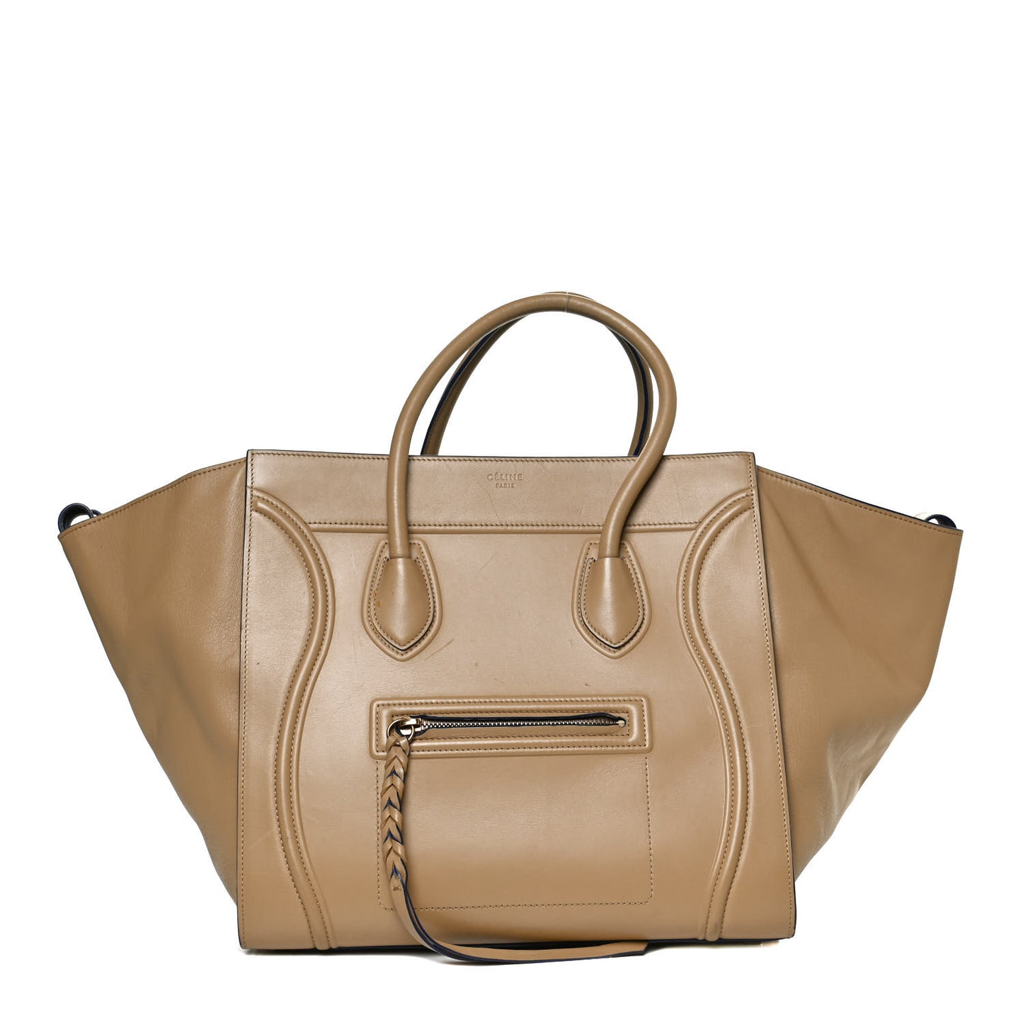 Smooth Calfskin Medium Phantom Luggage Sand