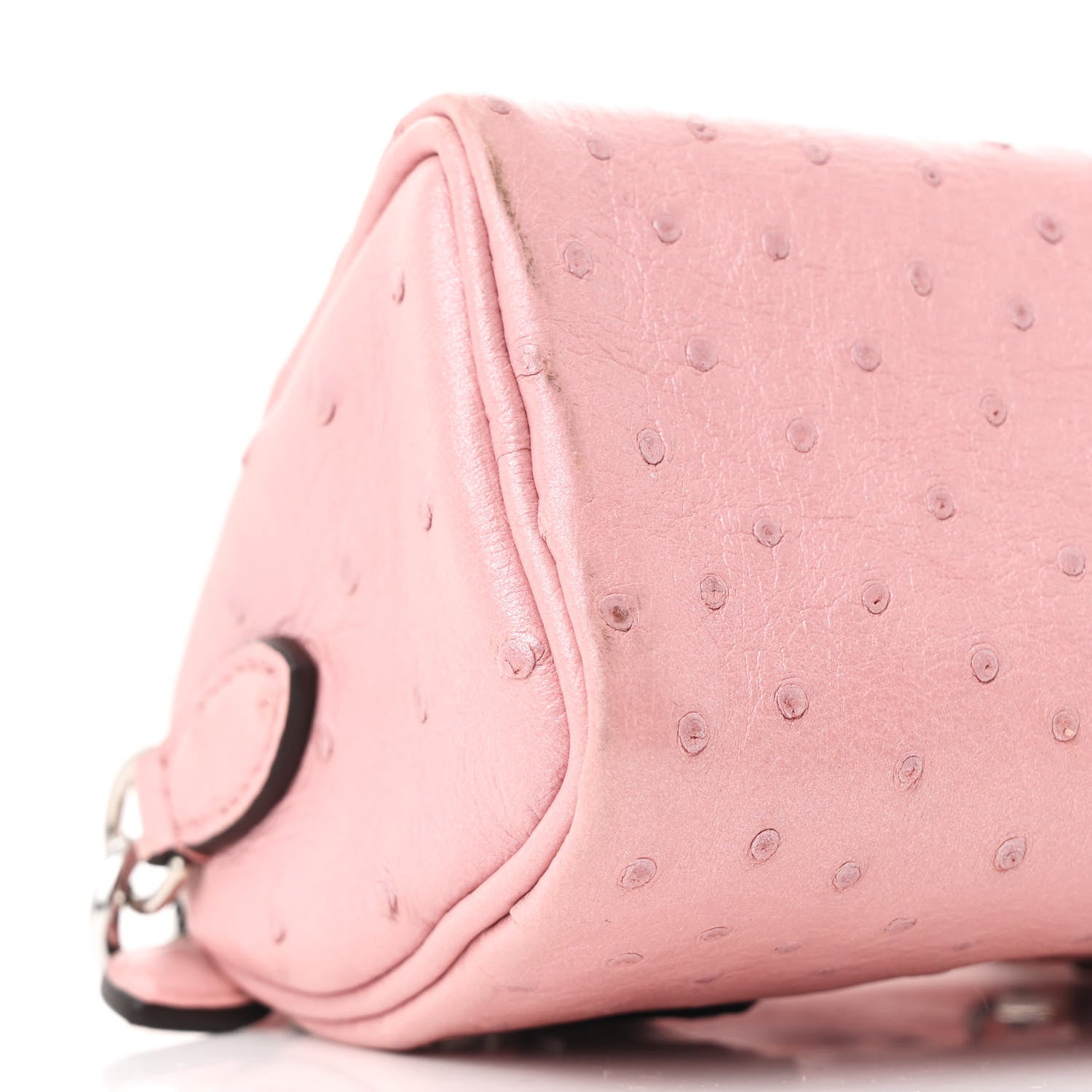 Louis Vuitton Ostrich Nano Speedy Bandouliere Pink 8 of 11