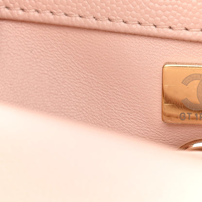 Chanel Caviar Quilted Mini Coco Handle Flap Rose Clair 7 of 10