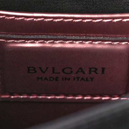 Bulgari Metallic Calfskin Serpenti Forever Top Handle Rose Quartz 7 of 12