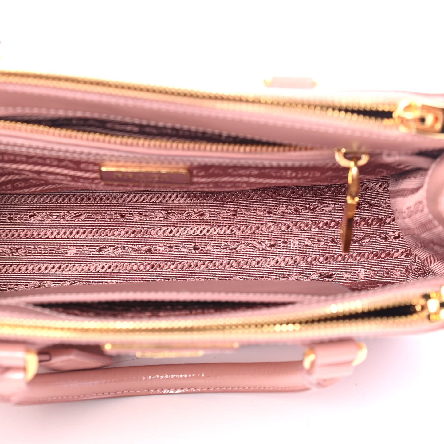 Saffiano Vernice Mini Galleria Double Zip Tote Orchidea