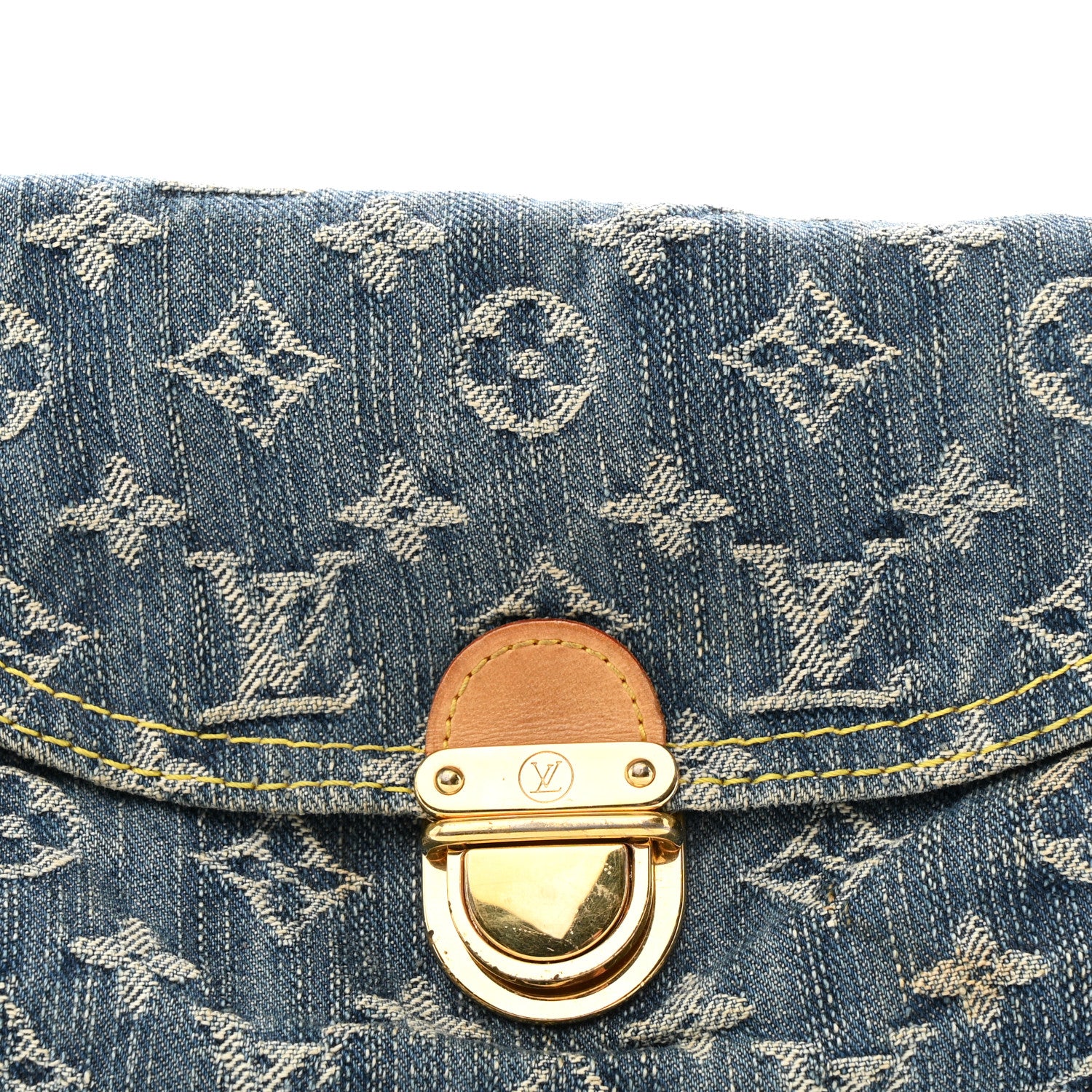 Louis Vuitton Monogram Denim Mini Pleaty Blue 7 of 9