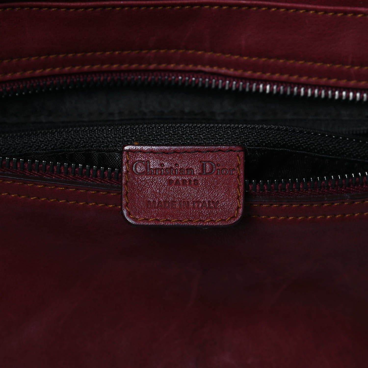 Christian Dior Calfskin Medium Gaucho Double Saddle Bag Red 5 of 18