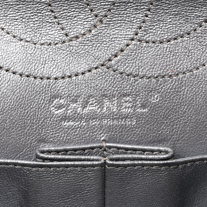 Chanel Metallic Calfskin Striped 2.55 Reissue Flap Silver 6 of 12