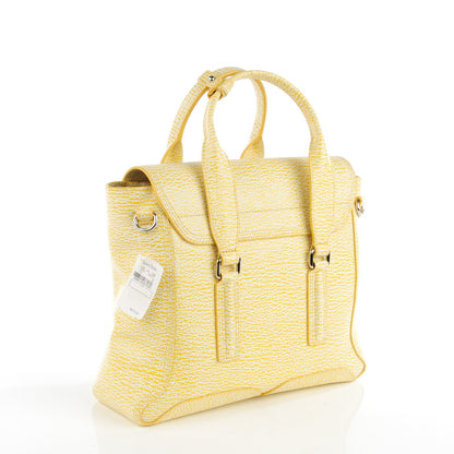 3.1 Phillip Lim 3.1 Textured Calfskin Medium Pashli Satchel Ivory Mimosa 3 of 7