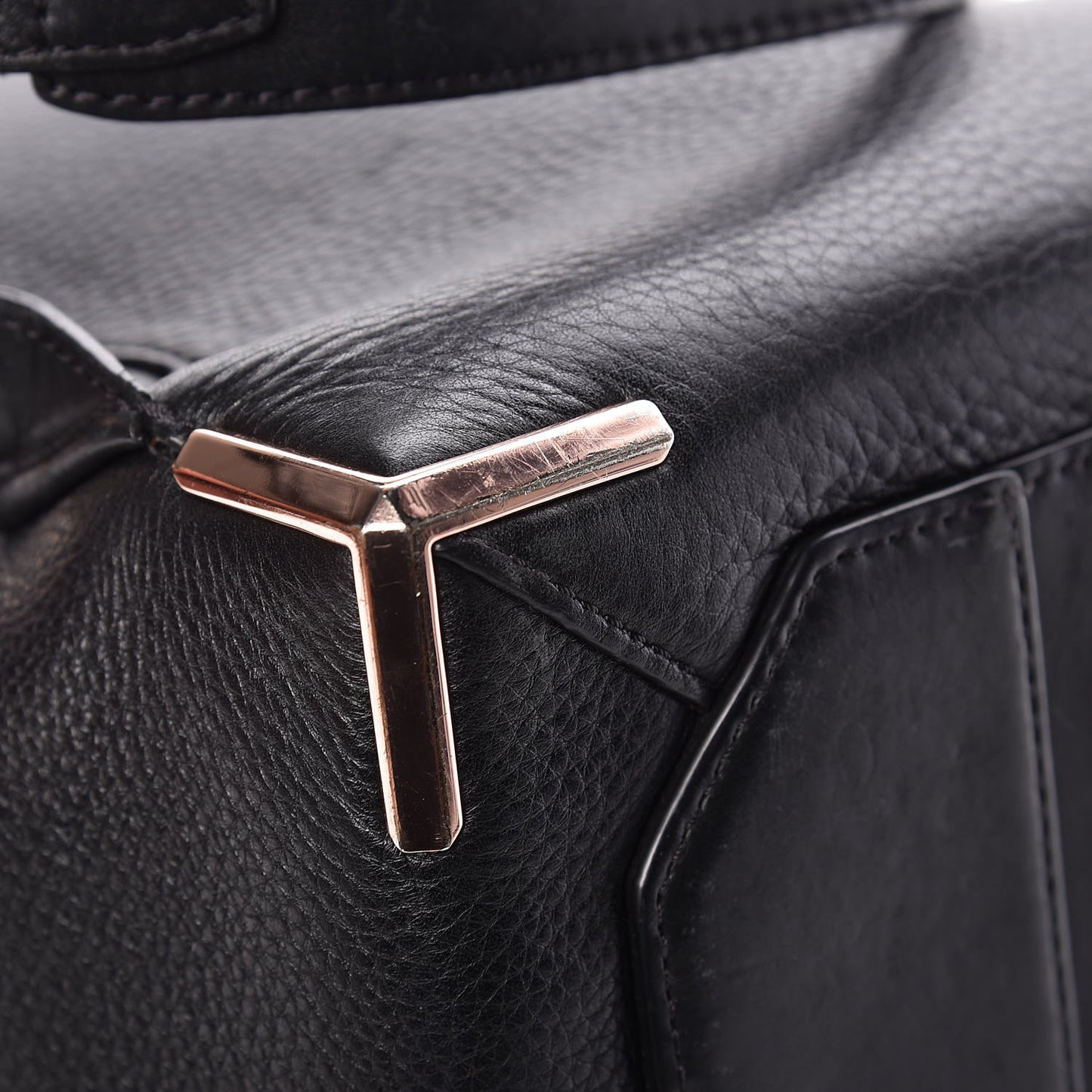 Pebbled Calfskin Prisma Skeletal Backpack Black Rose Gold Hardware