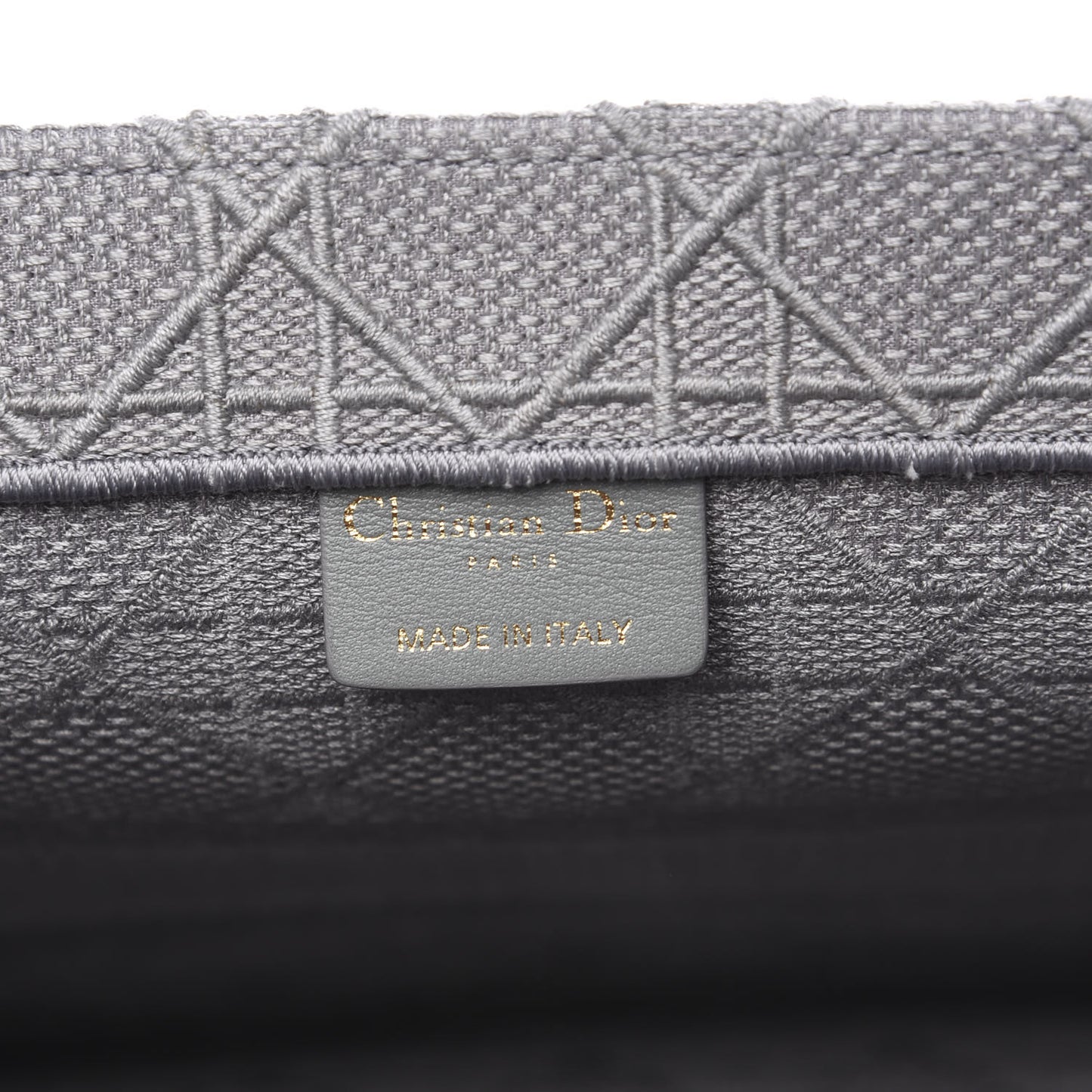 Embroidered Medium Book Tote Stone