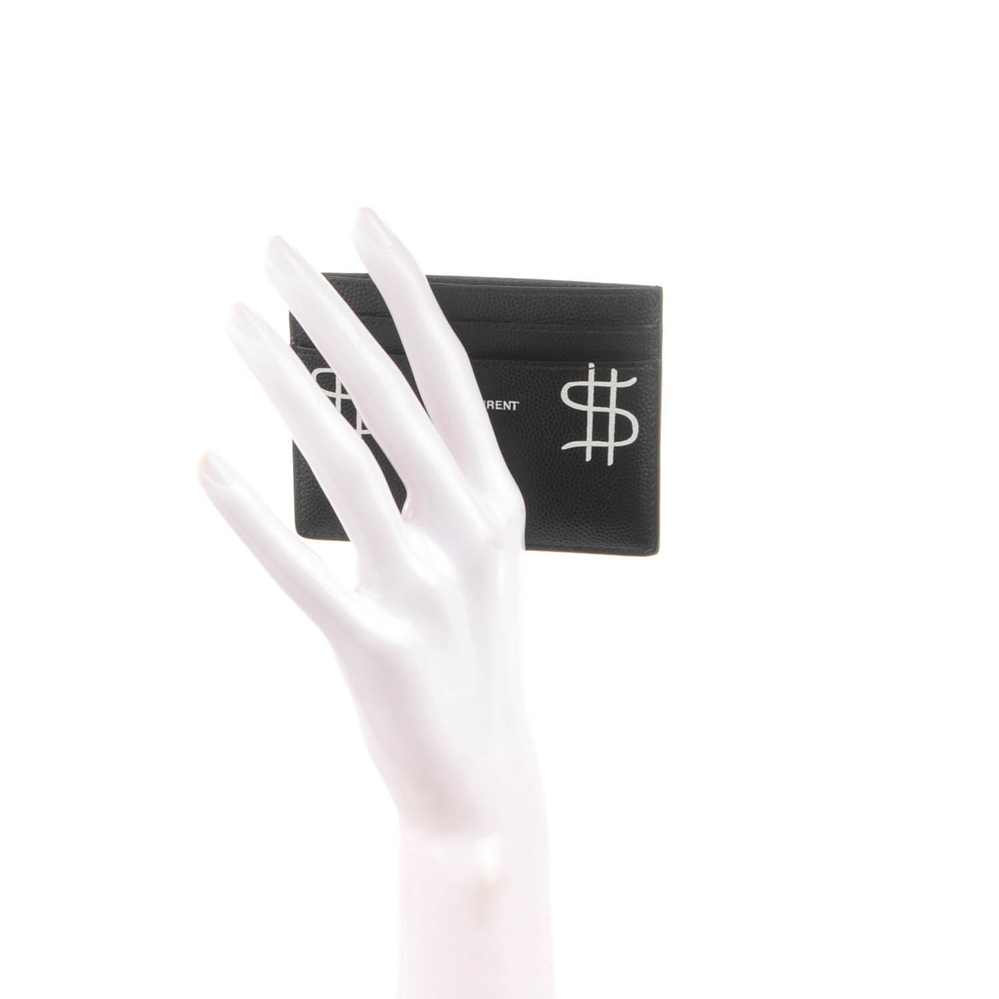 Grain de Poudre Dollar Print Card Holder Black