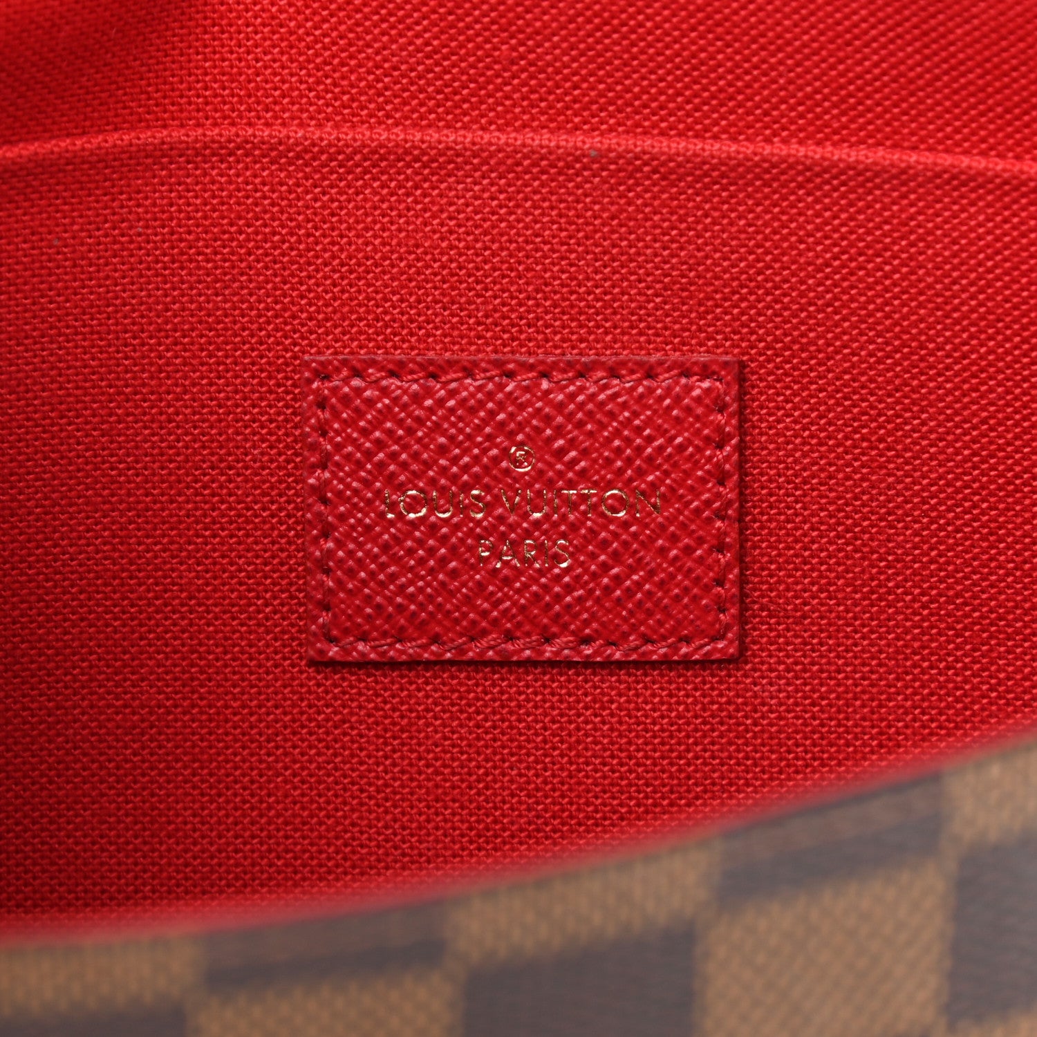Louis Vuitton Damier Ebene Pochette Felicie Chain Wallet 6 of 12