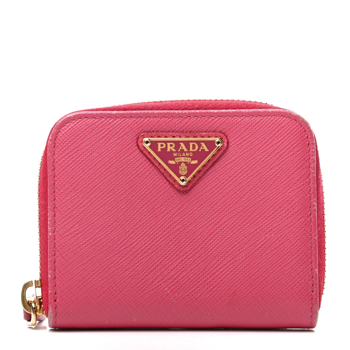 Saffiano Metal Zip Coin Purse Peonia