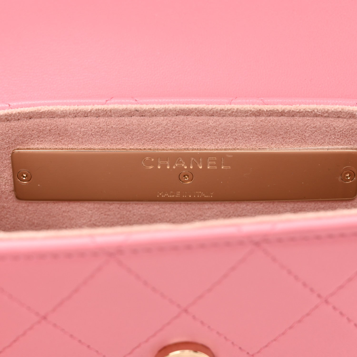 Chanel Calfskin Diamond Stitched Chain Around Flap Phone Holder Dark Pink 6 of 12