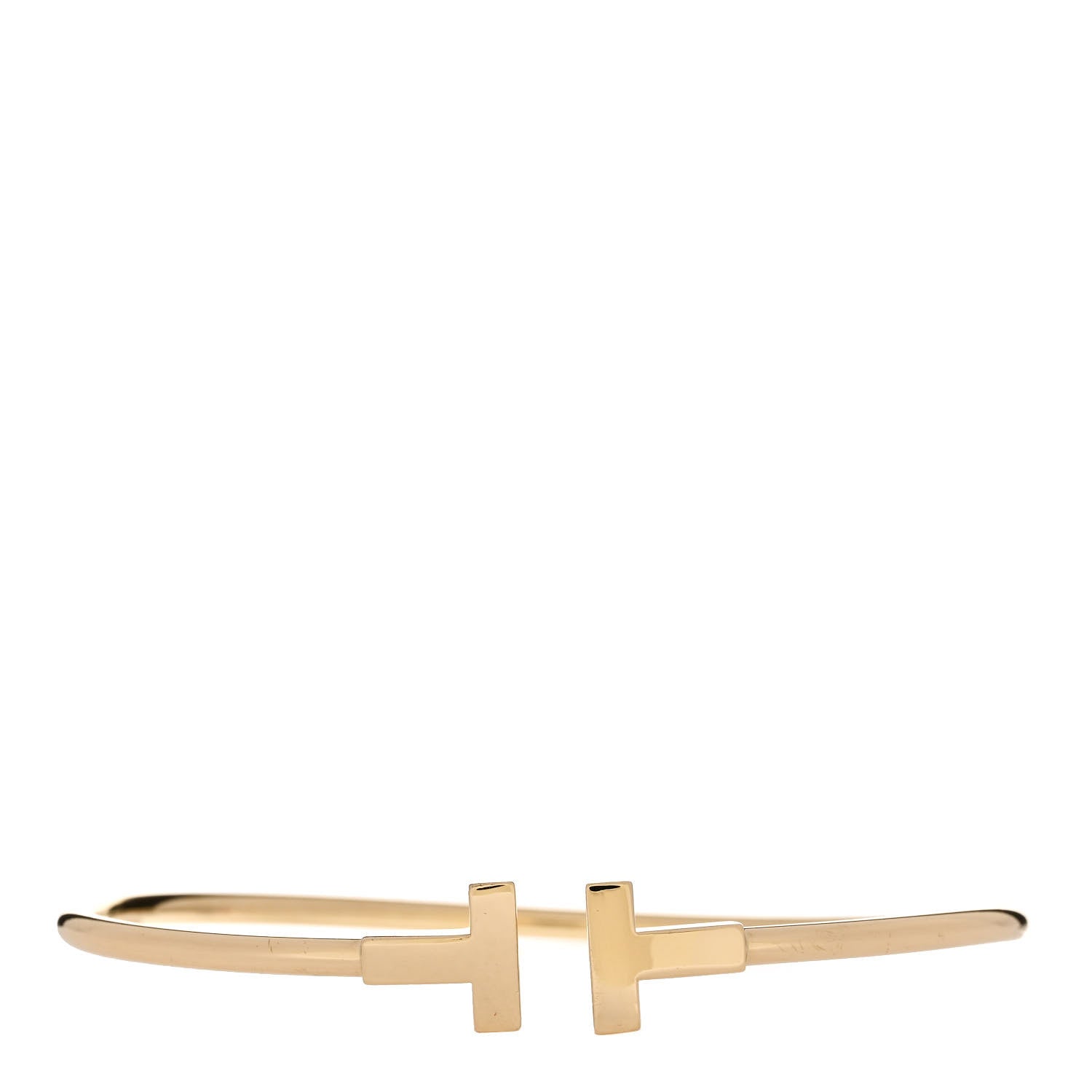 Tiffany 18K Yellow Gold T Wire Bracelet 1 of 3