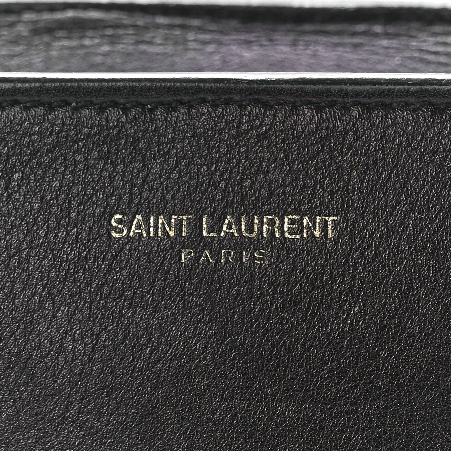 Saint Laurent Calfskin Monogram Baby Cabas Black 7 of 12