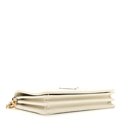 Prada Nappa Impunture Diagramme Chain Crossbody Bag Bianco 4 of 8