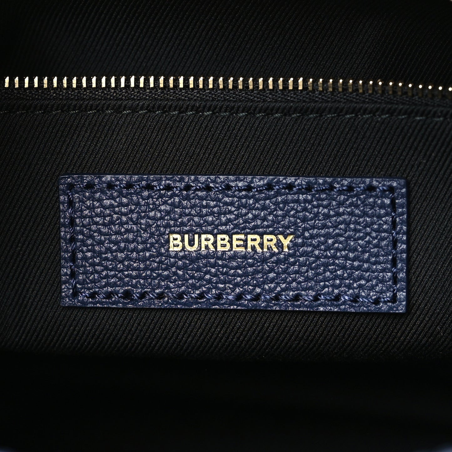 Derby Calfskin Vintage Check Medium Banner Tote Regency Blue