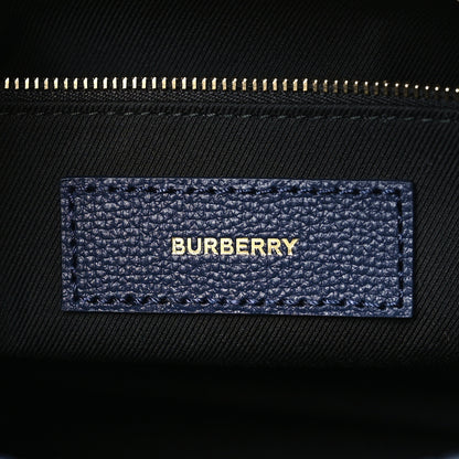 Burberry Derby Calfskin Vintage Check Medium Banner Tote Regency Blue 6 of 8