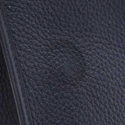 Hermes Taurillon Clemence Evelyne TPM Bleu Nuit 10 of 13