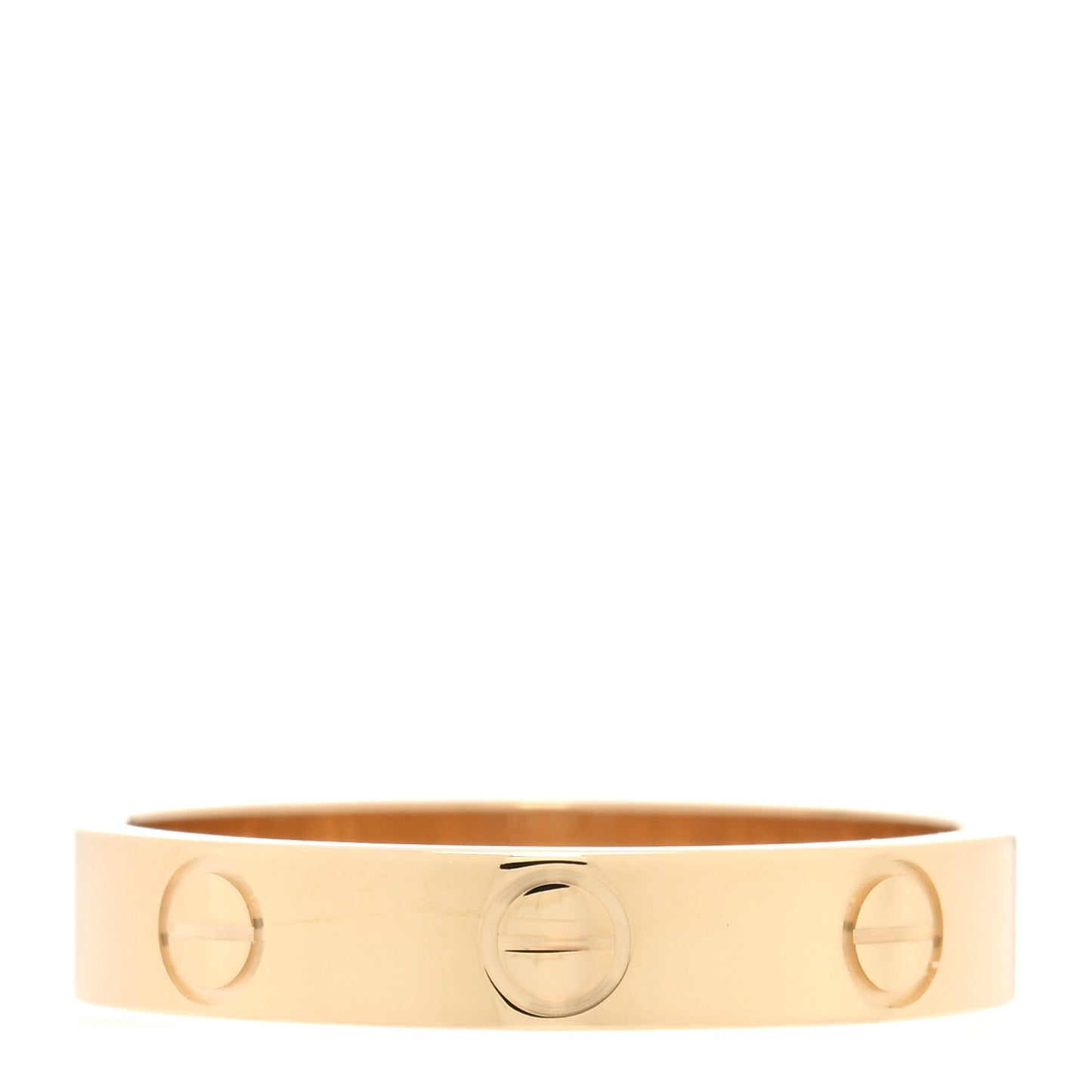 18K Yellow Gold 3.5mm LOVE Wedding Band Ring 53 6.5
