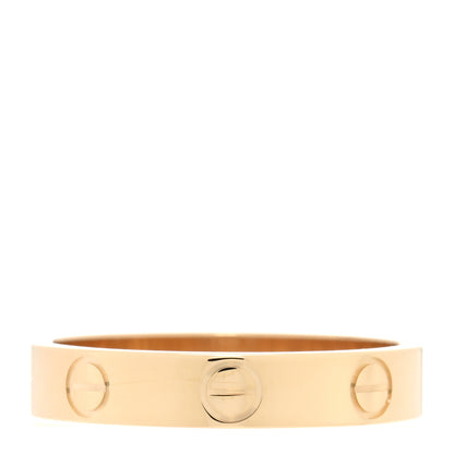 Cartier 18K Yellow Gold 3.5mm LOVE Wedding Band Ring 53 6.5 3 of 5